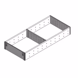 Wkład na sztućce robocze ORGA-LINE do Tandembox - inox / 19.4x50 cm