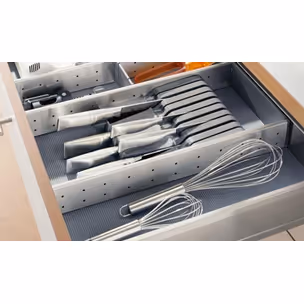 Wkład na sztućce robocze ORGA-LINE do Tandembox - inox / 19.4x50 cm