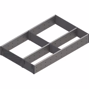 Wkład na sztućce robocze ORGA-LINE do Tandembox Space Corner - inox / 29.1x50 cm 