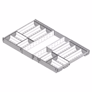 Wkład na sztućce ORGA-LINE do Tandembox - inox / 90x50 cm 