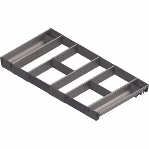 Wkład na sztućce robocze ORGA-LINE do Tandembox - inox / 90x45 cm