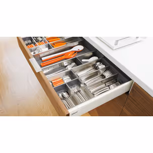 Wkład na sztućce robocze ORGA-LINE do Tandembox - inox / 90x45 cm