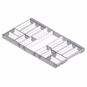 Wkład na sztućce ORGA-LINE do Tandembox - inox / 100x50 cm 