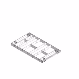 Wkład uniwersalny ORGA-LINE do Tandembox - inox / 100x55 cm 