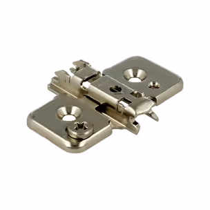 Prowadnik krzyżakowy do zawiasu CLIP - nikiel / dyst. 0 mm / wys. 8.5 mm / regul. mimośrodowa