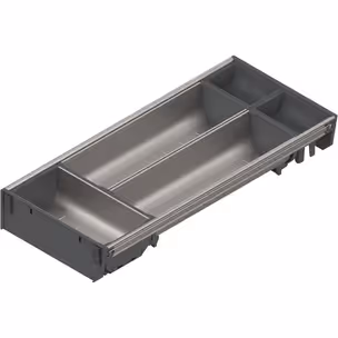 Wkład na sztućce ORGA-LINE do Tandembox - inox / 19.2x45 cm 