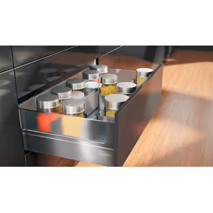 Ścianka działowa ORGA-LINE do Tandembox Intivo - inox / dł. 45 cm
