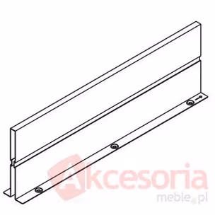 Ścianka Działowa Z46L Do Tandembox dł.50cm Czarna