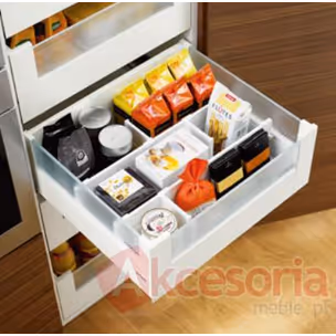 Ścianka Działowa Z46L Do Tandembox dł.50cm Czarna