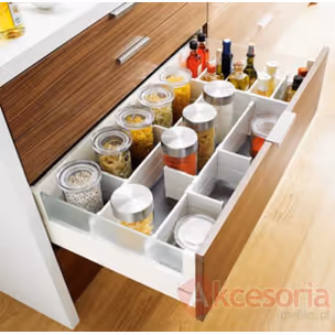 Ścianka Działowa Z46L Do Tandembox dł.50cm Czarna