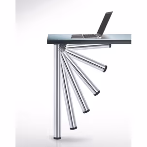 Noga składana regulowana 656 CLICK - aluminium ryflowane / fi 50 mm / wys. 70 cm