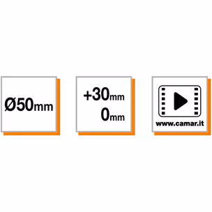 Noga składana regulowana 656 CLICK - aluminium ryflowane / fi 50 mm / wys. 70 cm