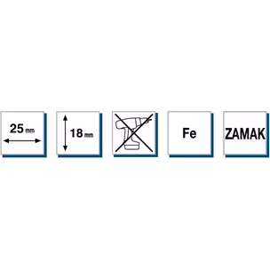 Zawieszka lewa 818 CAMAR do szafek górnych mocowana na plecy