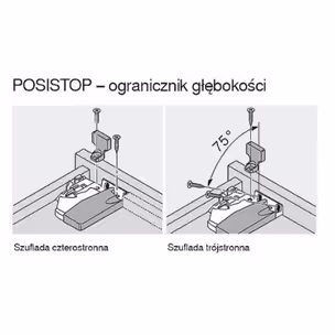 Ogranicznik głębokości POSISTOP do prowadnic Tandem
