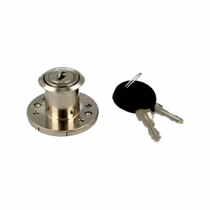 Zamek patentowy okrągły Siso X-853 - niklowany / fi 19 mm