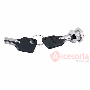 Zamek do szklanych drzwi Siso MINI - chrom / fi 12 mm