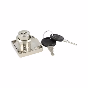 Zamek kwadratowy Siso X-850 - niklowany / fi 19 mm