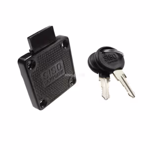 Zamek kwadratowy Siso X-850 - czarny / fi 19 mm