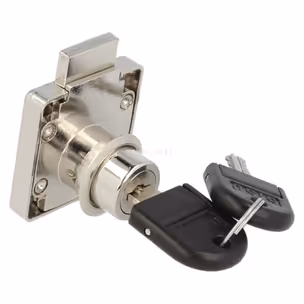 Zamek kwadratowy Siso X-850 MASTER J11 - niklowany / fi 19 mm / klucz łamany