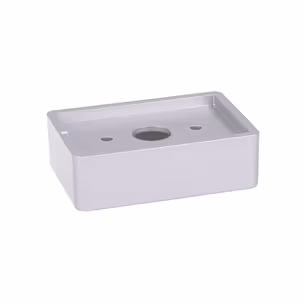Nóżka prostokątna K041 - chrom mat lakier / wys. 2 cm