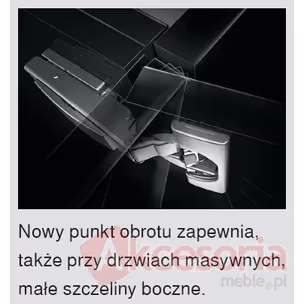 Zawias z hamulcem CLIP Top BLUMOTION - nikiel / 110° / ze sprężyną / drzwi bliźniacze / puszka: na wkręty