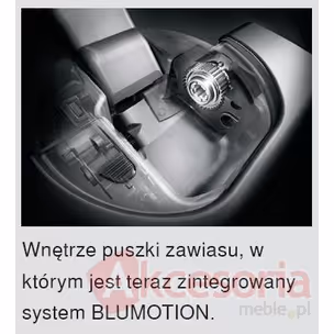 Zawias z hamulcem CLIP Top BLUMOTION - nikiel / 110° / ze sprężyną / drzwi bliźniacze / puszka: na wkręty