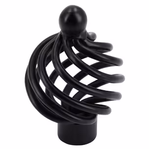 Gałka CAGE 1303 - czarny mat / fi 34 mm