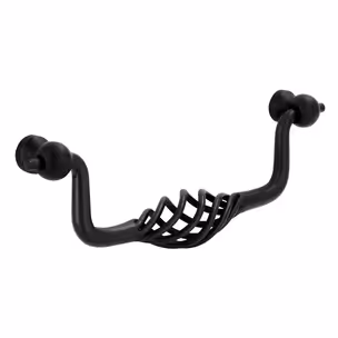 Uchwyt CAGE 1267-147 - czarny mat / rozstaw 128 mm