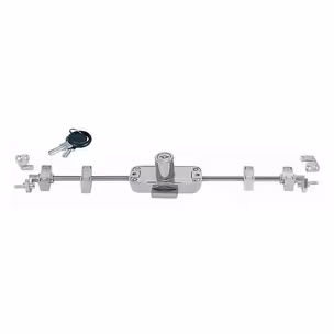 Zamek baskwilowy patentowy lewy Siso X-922 - niklowany / fi 19 mm