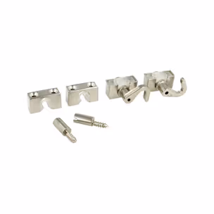 Zamek baskwilowy patentowy lewy Siso X-922 - niklowany / fi 19 mm