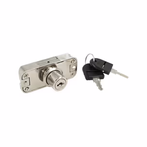 Zamek baskwilowy patentowy lewy Siso X-922 - niklowany / fi 19 mm