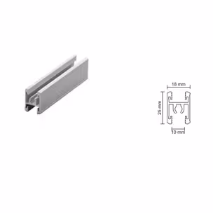 Łącznik H-25/10 do płyty gr. 10 mm - jasny brąz / dł. 300 cm