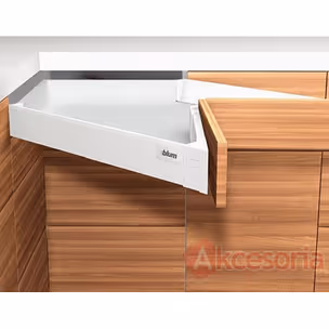 Uchwyty narożnej ścianki tylnej TANDEMBOX SPACE CORNER Z30M / wys. M=84 mm / biały
