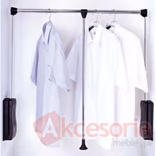 Pantograf aluminiowy Valcomp - srebrny / 60-83 cm