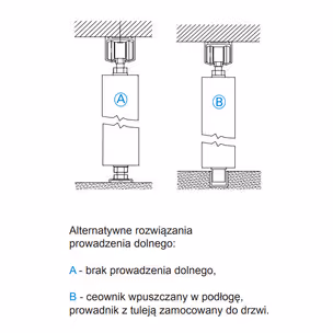 Zestaw HERKULES PLUS HP25 do 2 drzwi składanych / dł. 120 cm / 25 kg
