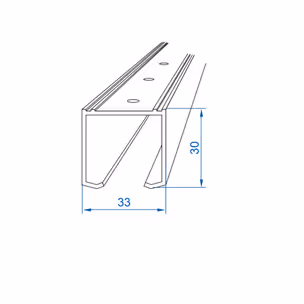 Zestaw HERKULES PLUS HP25 do 2 drzwi składanych / dł. 120 cm / 25 kg