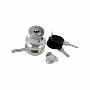 Zamek do szklanych drzwi Siso 689 - chrom