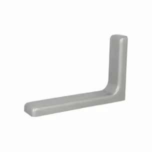 Wspornik półki  L180 metal/tworzywo srebrny 2 sztuki