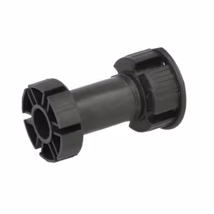 Nóżka plastikowa PN16 czarna  wys. 10cm z klipem