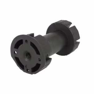Nóżka plastikowa PN16 czarna  wys. 10cm z klipem