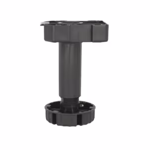 Nóżka z regulacją Wurth A0683360 - czarny / udźwig 500 kg / wys. 15 cm