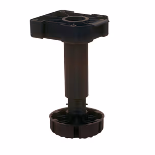 Nóżka z regulacją Wurth A0683360 - czarny / udźwig 500 kg / wys. 17 cm