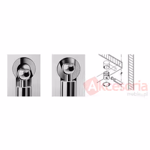 Złączka MINIFIX 15 bez kołnierza / płyta od 23 mm