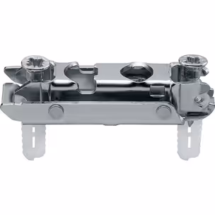 Prowadnik prosty do zawiasu CLIP - nikiel / dyst. 0 mm / wys. 8.5 mm / regul. mimośrodowa / Expando