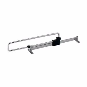 Wieszak wysuwny L 450 metal/tworzywo nikiel