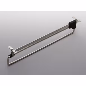 Wieszak wysuwny L 450 metal/tworzywo nikiel