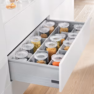 Przegródka ORGA-LINE do listwy Z40L - szary / 10x11 cm