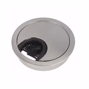 Przepust kablowy Siso ze szczotką - ZnAl/stal szczotkowana / fi 60 mm