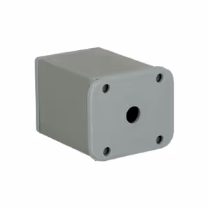 Nóżka kwadratowa D-861 z regulacją - aluminium / wys. 6 cm