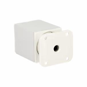 Nóżka kwadratowa D-861 z regulacją - biały / wys. 6 cm